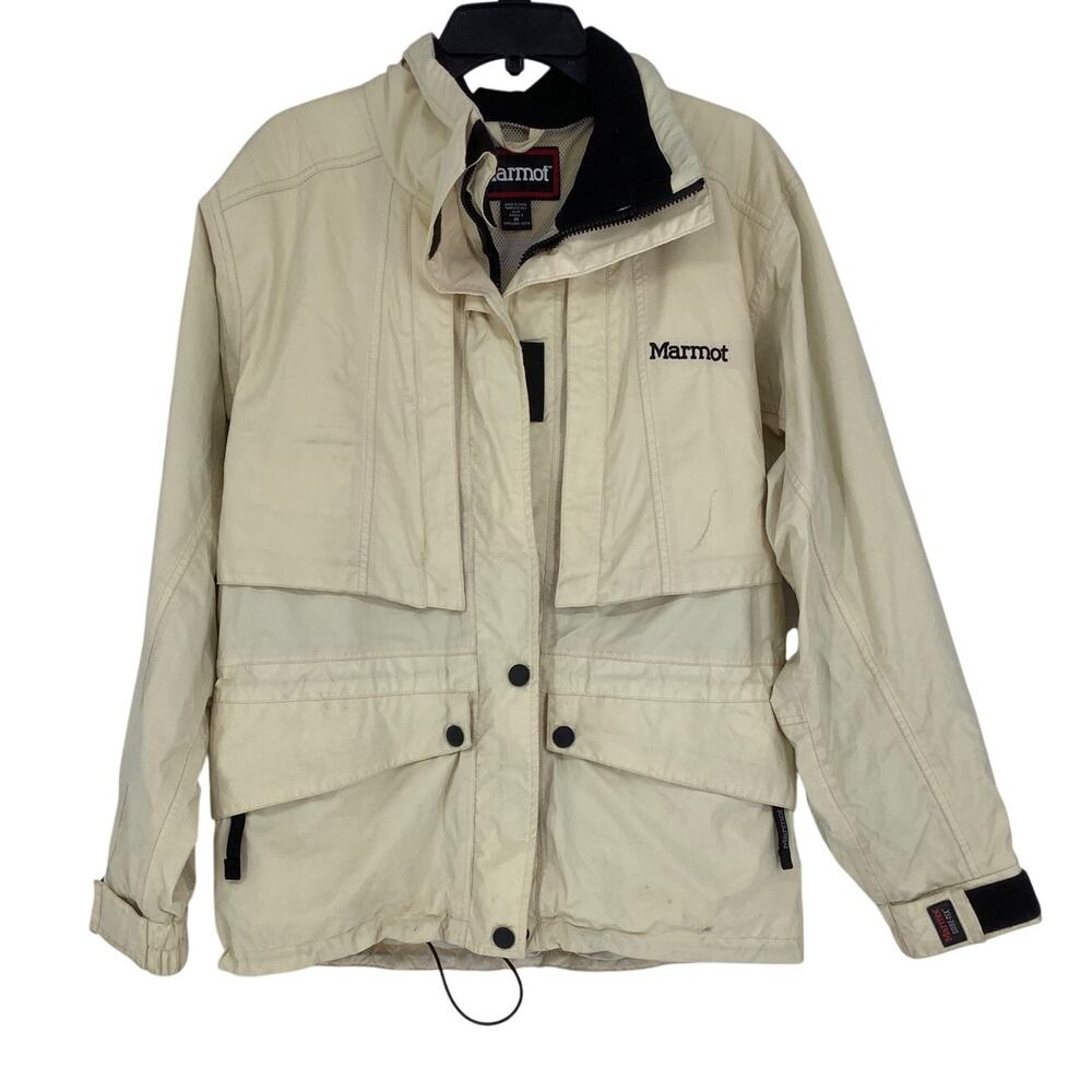 Marmot Women's Medium 2-ply Gore Tex Rain Jacket Utility Outdoor Gorpcore HR2-75